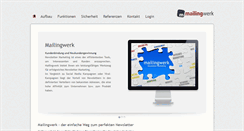 Desktop Screenshot of mailingwerk.at