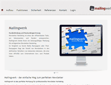 Tablet Screenshot of mailingwerk.at